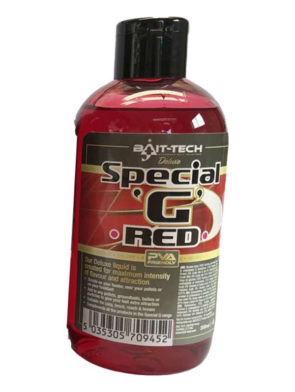 Bait-Tech Deluxe Special G Red Liquid 250ml – Fishing Bait World