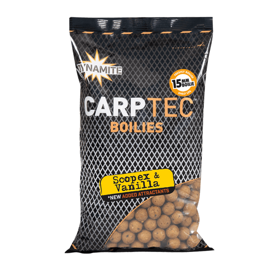 Dynamite Baits Carp-Tec Scopex & Vanilla - 15mm Boilie 900g